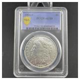 1904-s Morgan Silver Dollar Pcgs Au50