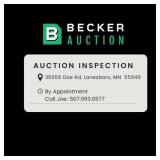 Inspection Dates:  By Appointment. Call Joe: 507.9