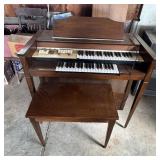 Silvertone Piano Keyboard W/ Stool