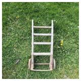 Old Wooden Milk Can Cart