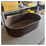 Oval Galvanized Planter