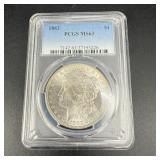 1883 Morgan Silver Dollar Pcgs Ms63