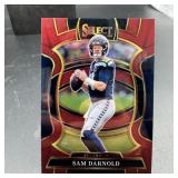 2025 Select Sam Darnold Red Maroon NFL Card #89/14