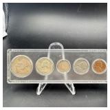 1961 Silver Coin Year Set Includes Silver Half Dol