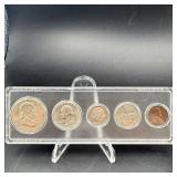 1958 Silver Coin Year Set Includes Silver Half Dol