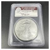 2017 Silver Eagle John Mercanti Pcgs