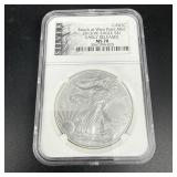 2012(w) Silver Eagle Ngc Ms70 Early