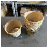 (6) Small Metal Buckets