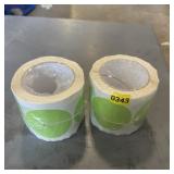 (2) Rolls Large Stickers
