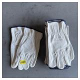 (6) Pairs Thin Leather Gloves Size Large