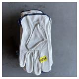 (6) Pairs Thin Leather Gloves Size Large