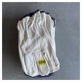 (6) Pairs Thin Leather Gloves Size Large
