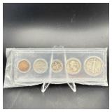 1937 Silver Coin Year Set Includes Silver Half Dol