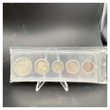 1941 Silver Coin Year Set Includes Silver Half Dol