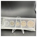 1943 Silver Coin Year Set Includes Silver Half Dol