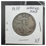 1939 Walking Liberty Silver Half Dollar
