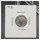 1918 Mercury Silver Dime