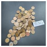 126 Canadian One-cent Coins 1940sï¿½1990s