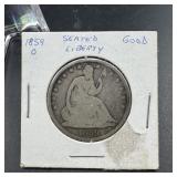 1859-O Seated Liberty Half Dollar