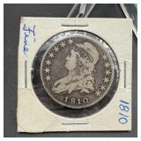 1810 Capped Bust Silver Half Dollar