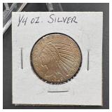 1/4 oz Indian Silver Round