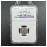 1940-D Mercury Dime NGC UNC Details Improperly Cle