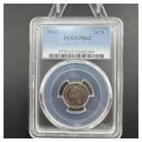 1883 Three-Cent Nickel PCGS PR62
