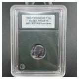 1962-P Roosevelt Silver Dime Proof 70 Full Strike