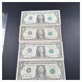 Four $1 Star Notes