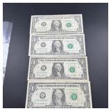 Four $1 Star Notes