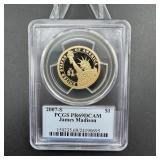 2007-S James Madison Presidential Dollar PCGS PR69