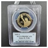 2009-S James K. Polk Presidential Dollar PCGS PR69