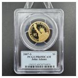 2007-S John Adams Presidential Dollar PCGS PR69DCA