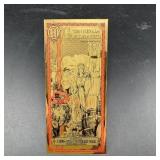 Nevada $10 Goldback Note