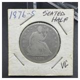 1876-S Seated Liberty Half Dollar
