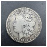 1887-O Morgan Silver Dollar