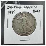 1935 Walking Liberty Silver Half Dollar