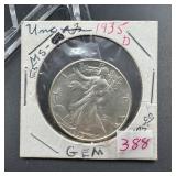 1935-D Walking Liberty Silver Half Dollar