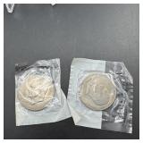 Two Eisenhower Dollars