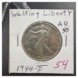 1944 Walking Liberty Silver Half Dollar