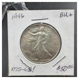 1946 Walking Liberty Silver Half Dollar