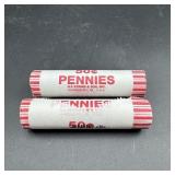 Two Wheat Cent Rolls ï¿½ S-Mint & 1930s Dates
