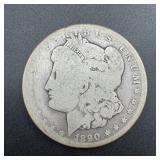 1890-CC Morgan Silver Dollar