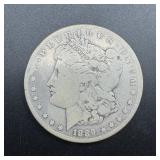 1889-CC Morgan Silver Dollar