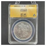 1894-S Morgan Silver Dollar XF40 Cleaned