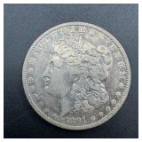 1891-O Morgan Silver Dollar