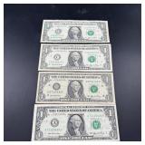 Four 2006 $1 Notes