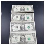 Four $1 Star Notes