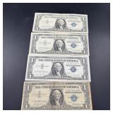 Four 1957 Silver Certificates