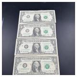 Four 2006 $1 Notes